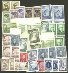 Lot of mint stamps of different basic sets, most of VF quality, good ...