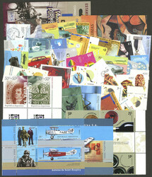 Lot of hundreds of mint modern stamps of fine quality, very high ...