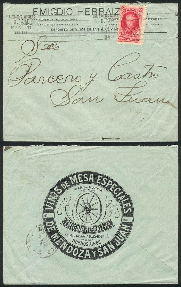 Cover with advertising on front and back for WINES of Mendoza and San ...