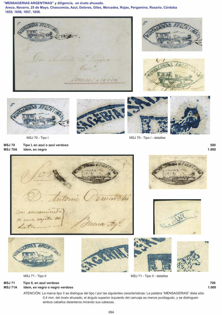 Image 29 for lot number 1 for Philatino #2539 - Argentina: Special October auction Teil 2