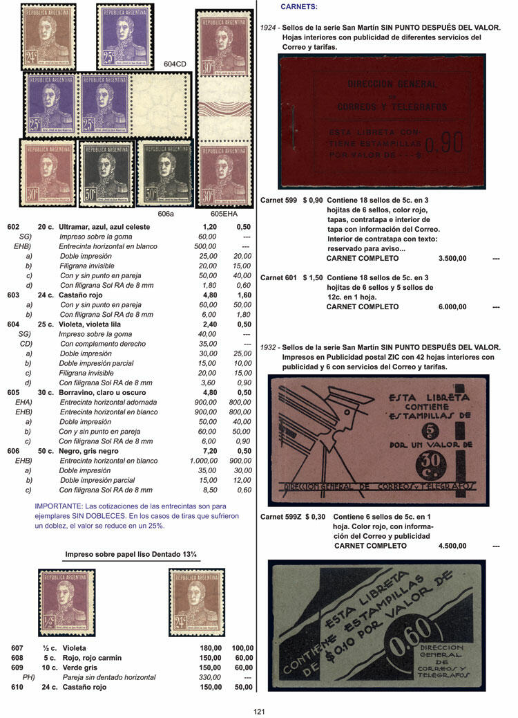 Image 8 for lot number 1 for Philatino #2539 - Argentina: Special October auction Teil 2