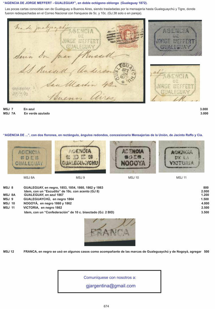 Image 26 for lot number 1 for Philatino #2539 - Argentina: Special October auction Teil 2