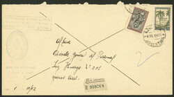 7 Registered or express covers used between 1952 and 1967 with large ...