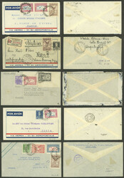 5 Airmail covers sent to Europa between April and November 1932 by ...