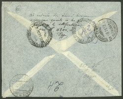 26/OC/1932 Rosario - Italy, registered airmail cover sent by ...