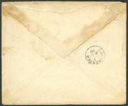 GJ.50, Belgrano 16c. rouletted, franking a cover sent from Buenos ...