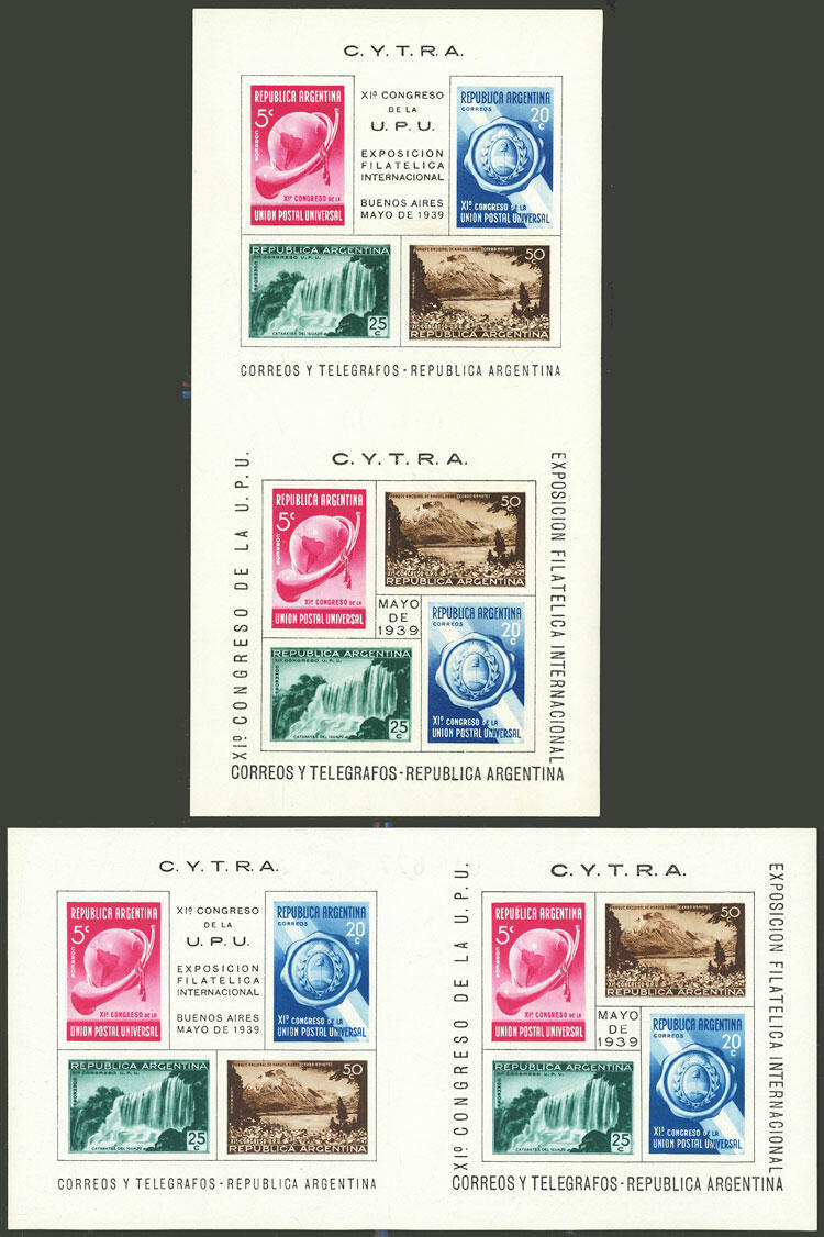 GJ.HB 4/5, UPU Congress, pairs of sheets (C + D), MNH and of ...