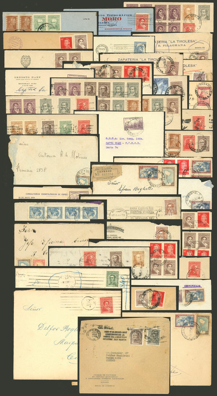 37 Covers used between 1930s and 1950s, in general of fine quality, ...