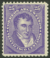 GJ.90, 25c. Belgrano, MNH, escarce, excellent quality