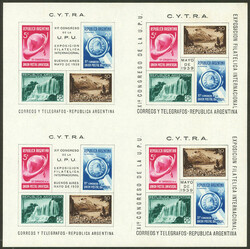 GJ.HB 6/7, block of 4 sheets (E + F), scarce in this excellent ...