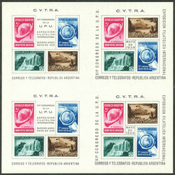 GJ.HB 6/7, UPU Congress, blocks of sheets (E + F), MNH and of ...