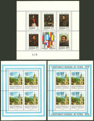 GJ.HB 24/72 + 78/96 + 99/106 + 109 + 111/117, 84 souvenir sheets, ALL ...
