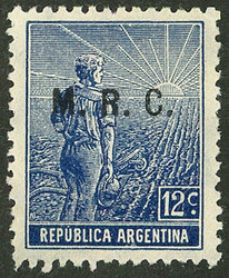 GJ.579, on German paper with vertical honeycomb wmk, perf 13¼, rare!