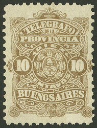 GJ.48, 10c. Telégrafo de Buenos Aires, VF quality