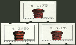 GJ.22/24, complete set of 3 values, VF