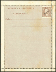 CAP-3, 4c. lettercard, type I, with "MUESTRA" overprint, scarce, ...