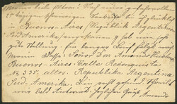 GJ.53, uprating a 4c. postal card (TAR-1), sent from Buenos Aires to ...