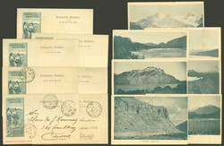 TAR-44F + 44L + 44Ñ + 44S + 44T + 44V + 44W, 5c. postal cards ...