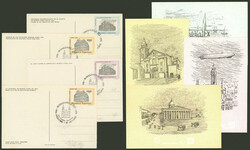 TAR-98/101, cmpl. set of 4 postal cards, cancelled "Día Filatelia ...