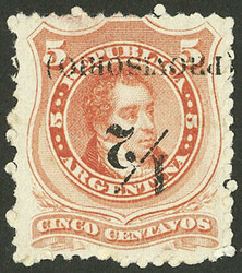 GJ.60, with VARIETY: inverted overprint, VF