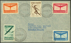 Cover sent from B.Aires to Rafaela (Santa Fe), franked with $5.55 (GJ ...
