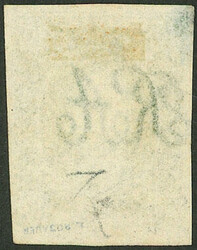 GJ.17, 1st printing imperforate 10c. green, VERY CLEAR impression, 4 ...