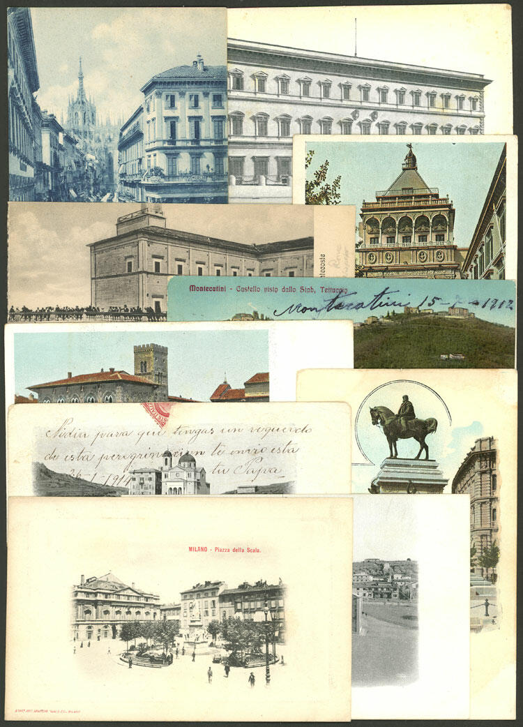 Over 150 old postcards with attractive views of various places, many ...