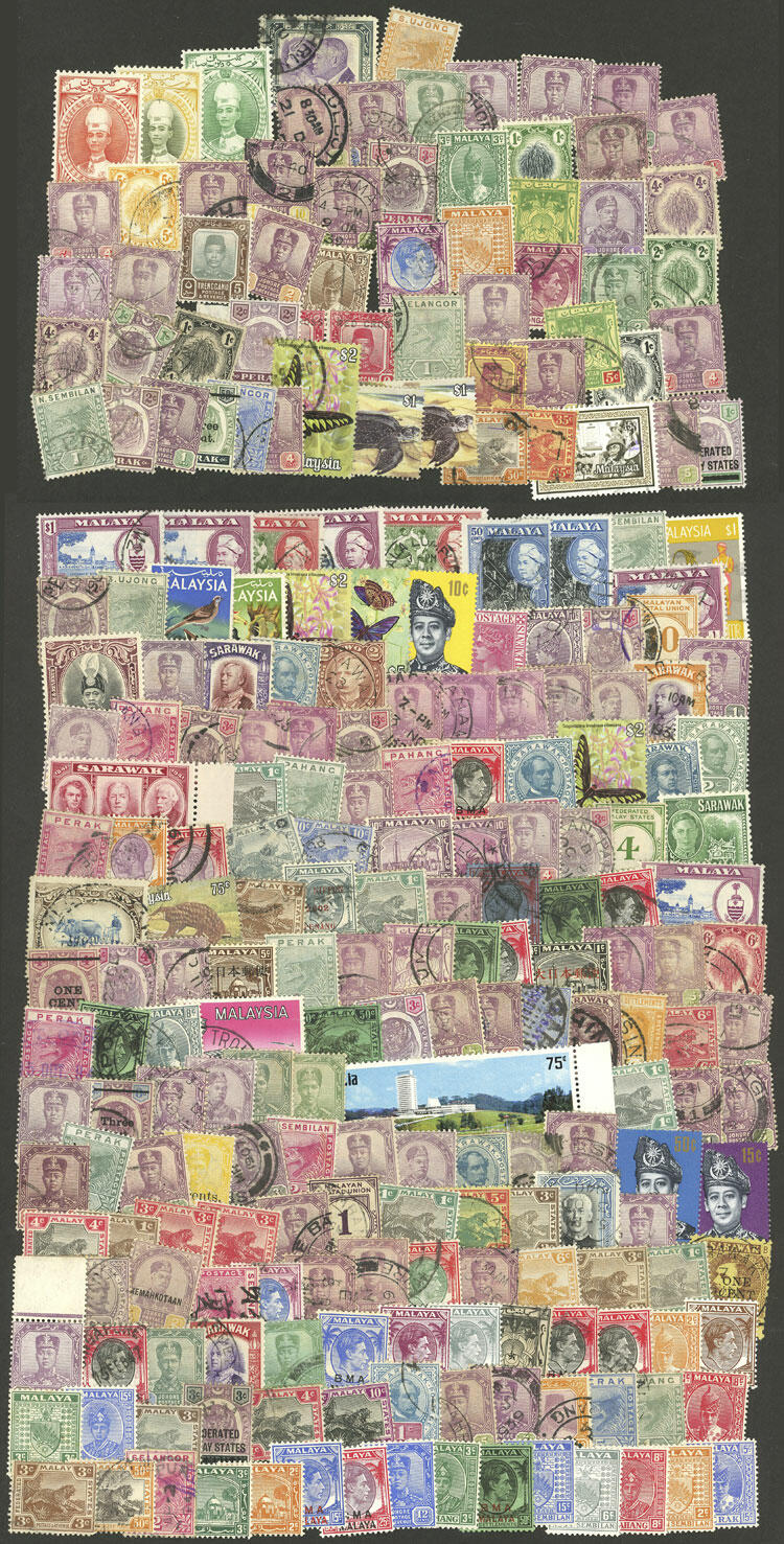 Envelope containing a large number of stamps of all periods, used or ...