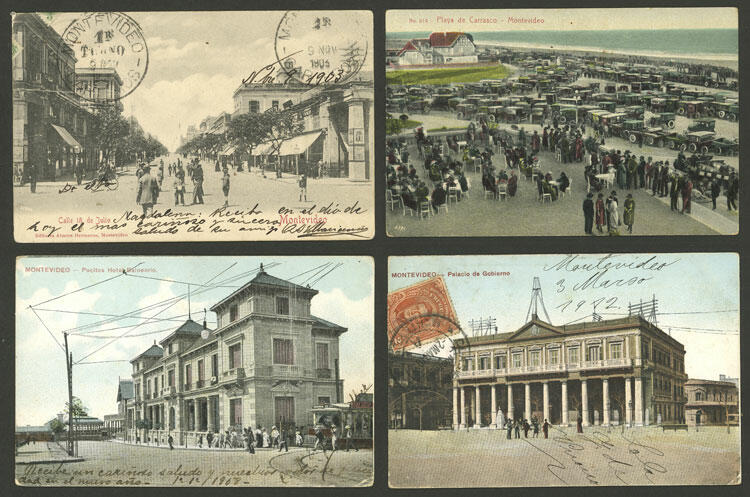 MONTEVIDEO: 23 Old postcards with very good views, low start! ...