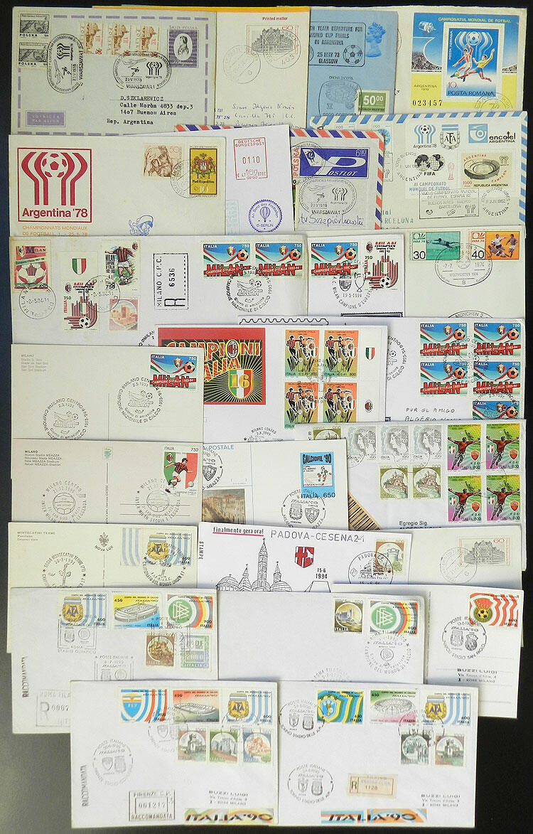 About 25 covers or covers with franking and/or postmarks related to ...