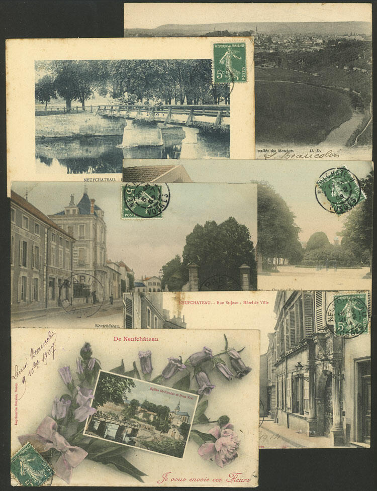 NEUFCHATEAU: 19 very old PCs, very good views. Some with small faults ...