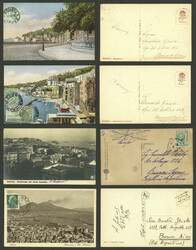 NAPOLI: 28 Old postcards, very good views, many sent to Argentina, VF ...
