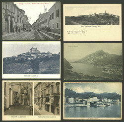 Over 35 old postcards (one TRIPLE) with very good views of small ...