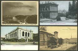 49 Old postcards with very good views of varied cities, some very ...
