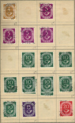 Lot of stamps and sets mounted in an approval book (and some not ...