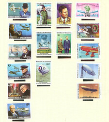 Collection on several album pages, with large number of very thematic ...