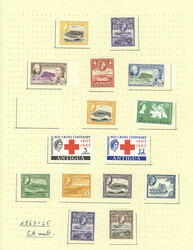 Collection on pages with a good number of VERY THEMATIC stamps, sets ...