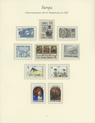 TOPIC EUROPA: Collection in 2 Borek album volumes, period betweeen ...