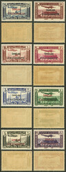 Yvert 1/8, 1938 Complete set of 8 values, MNH or with tiny hinge ...