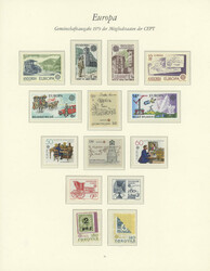 TOPIC EUROPA: Collection in 2 Borek album volumes, period betweeen ...