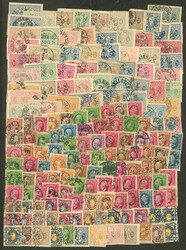 CANCELS: Large number of old stamps (I estimate several hundreds), ...