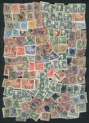 Lot of several hundred stamps, most of them old and used (including ...