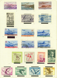 Collection with good values on 6 album pages, used or mint (several ...