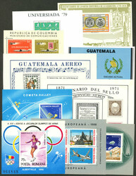 Over 70 souvenir sheets & mini sheets of varied countries, almost all ...