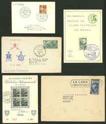 THEMATIC POSTMARKS: 35 Covers, cards, etc. of varied countries and ...