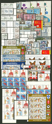 Large number of stamps, souvenir sheets and booklets, very thematic, ...