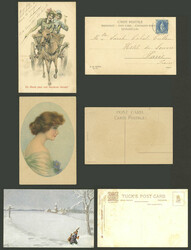 21 Old PCs, most artist signed, the general quality is fine to VF, ...