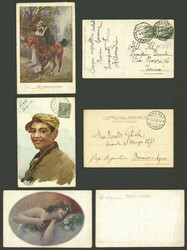 13 old PCs with designs of various artists (M.Santino, C.Monestier, A ...