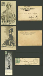 ACTRESSES, WOMEN ARTISTS, SINGERS: 16 old PCs (circa 1905) with very ...