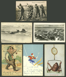 Over 65 old postcards with attractive views of various places, many ...